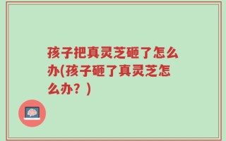 孩子把真灵芝砸了怎么办(孩子砸了真灵芝怎么办？)