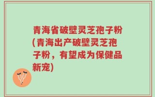 青海省破壁灵芝孢子粉(青海出产破壁灵芝孢子粉，有望成为保健品新宠)