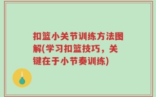 扣篮小关节训练方法图解(学习扣篮技巧，关键在于小节奏训练)