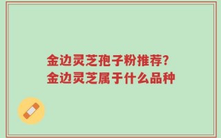金边灵芝孢子粉推荐？金边灵芝属于什么品种