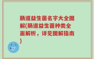 肠道益生菌名字大全图解(肠道益生菌种类全面解析，详见图解指南)