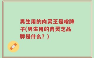 男生用的肉灵芝是啥牌子(男生用的肉灵芝品牌是什么？)