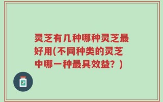 灵芝有几种哪种灵芝最好用(不同种类的灵芝中哪一种最具效益？)