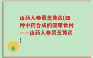 山药人参灵芝黄芪(四种中药合成的健康食材——山药人参灵芝黄芪)