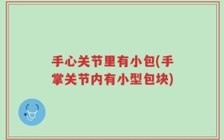 手心关节里有小包(手掌关节内有小型包块)