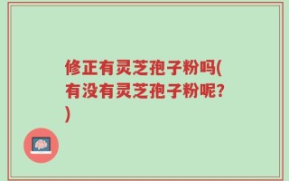 修正有灵芝孢子粉吗(有没有灵芝孢子粉呢？)
