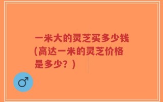 一米大的灵芝买多少钱(高达一米的灵芝价格是多少？)
