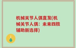 机械关节人偶直发(机械关节人偶：未来四肢辅助新选择)