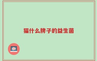 猫什么牌子的益生菌