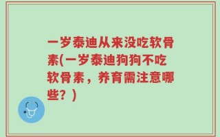 一岁泰迪从来没吃软骨素(一岁泰迪狗狗不吃软骨素，养育需注意哪些？)