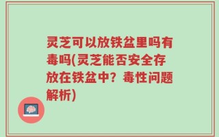 灵芝可以放铁盆里吗有毒吗(灵芝能否安全存放在铁盆中？毒性问题解析)