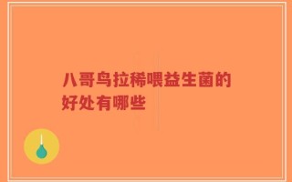 八哥鸟拉稀喂益生菌的好处有哪些