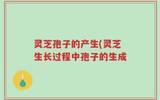 灵芝孢子的产生(灵芝生长过程中孢子的生成