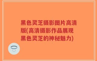 黑色灵芝摄影图片高清版(高清摄影作品展现黑色灵芝的神秘魅力)