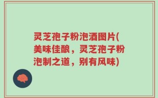灵芝孢子粉泡酒图片(美味佳酿，灵芝孢子粉泡制之道，别有风味)