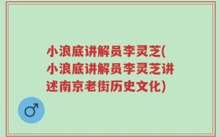 小浪底讲解员李灵芝(小浪底讲解员李灵芝讲述南京老街历史文化)