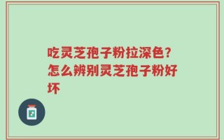 吃灵芝孢子粉拉深色？怎么辨别灵芝孢子粉好坏
