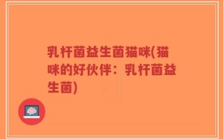 乳杆菌益生菌猫咪(猫咪的好伙伴：乳杆菌益生菌)