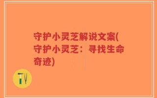 守护小灵芝解说文案(守护小灵芝：寻找生命奇迹)