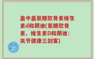 盖中盖氨糖软骨素维生素d和朗迪(氨糖软骨素、维生素D和朗迪：关节健康三剑客)