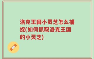 洛克王国小灵芝怎么捕捉(如何抓取洛克王国的小灵芝)