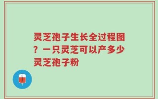 灵芝孢子生长全过程图？一只灵芝可以产多少灵芝孢子粉