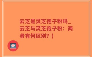 云芝是灵芝孢子粉吗_云芝与灵芝孢子粉：两者有何区别？)