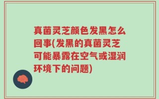 真菌灵芝颜色发黑怎么回事(发黑的真菌灵芝可能暴露在空气或湿润环境下的问题)