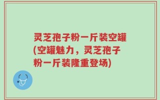 灵芝孢子粉一斤装空罐(空罐魅力，灵芝孢子粉一斤装隆重登场)