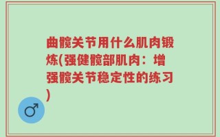 曲髋关节用什么肌肉锻炼(强健髋部肌肉：增强髋关节稳定性的练习)