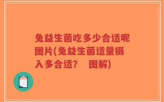 兔益生菌吃多少合适呢图片(兔益生菌适量摄入多合适？  图解)