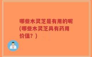 哪些木灵芝是有用的呢(哪些木灵芝具有药用价值？)