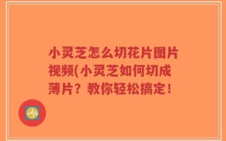 小灵芝怎么切花片图片视频(小灵芝如何切成薄片？教你轻松搞定！