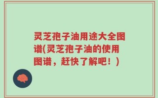 灵芝孢子油用途大全图谱(灵芝孢子油的使用图谱，赶快了解吧！)