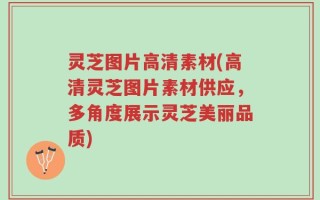 灵芝图片高清素材(高清灵芝图片素材供应，多角度展示灵芝美丽品质)