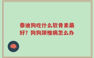 泰迪狗吃什么软骨素最好？狗狗颈椎病怎么办