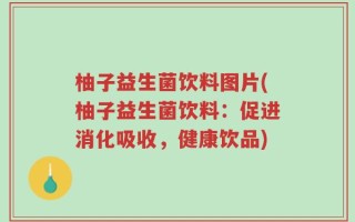 柚子益生菌饮料图片(柚子益生菌饮料：促进消化吸收，健康饮品)