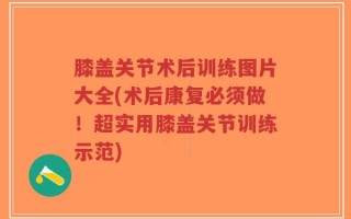 膝盖关节术后训练图片大全(术后康复必须做！超实用膝盖关节训练示范)