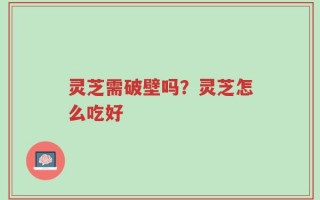 灵芝需破壁吗？灵芝怎么吃好