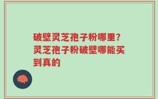 破壁灵芝孢子粉哪里？灵芝孢子粉破壁哪能买到真的