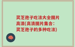 灵芝孢子吃法大全图片高清(高清图片集合：灵芝孢子的多种吃法)