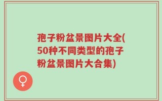 孢子粉盆景图片大全(50种不同类型的孢子粉盆景图片大合集)