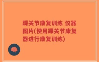 踝关节康复训练 仪器图片(使用踝关节康复器进行康复训练)