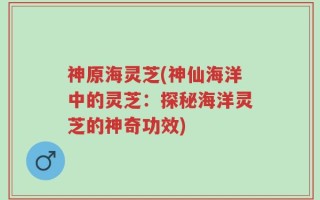 神原海灵芝(神仙海洋中的灵芝：探秘海洋灵芝的神奇功效)