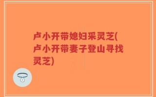卢小开带媳妇采灵芝(卢小开带妻子登山寻找灵芝)