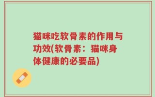 猫咪吃软骨素的作用与功效(软骨素：猫咪身体健康的必要品)