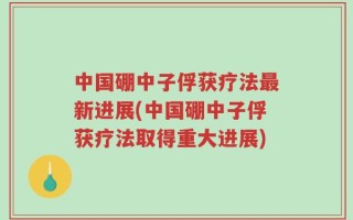 中国硼中子俘获疗法最新进展(中国硼中子俘获疗法取得重大进展)