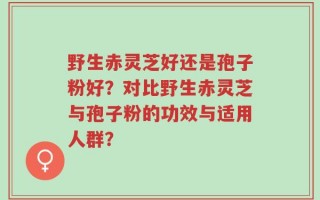 野生赤灵芝好还是孢子粉好？对比野生赤灵芝与孢子粉的功效与适用人群？