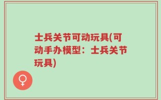 士兵关节可动玩具(可动手办模型：士兵关节玩具)
