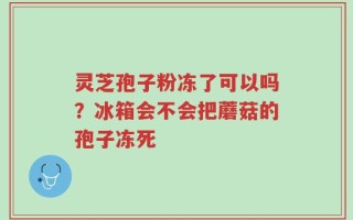 灵芝孢子粉冻了可以吗？冰箱会不会把蘑菇的孢子冻死